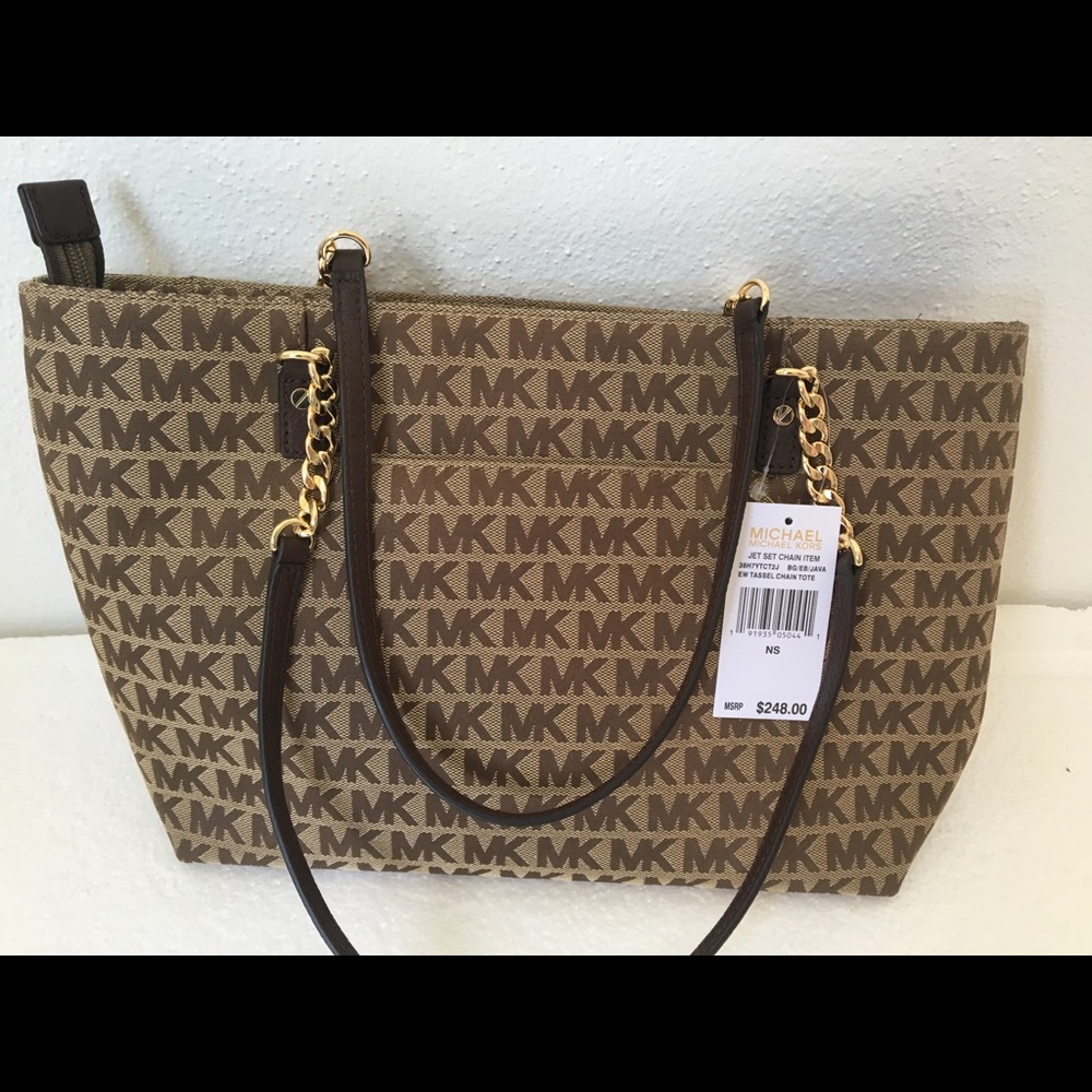 New authentic Michael Kors Tassel Tote Handbag